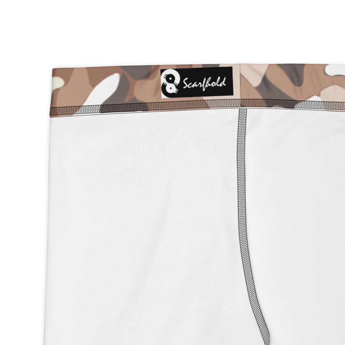 Jigg Relaxed Elegance camouflage mid-rise comfort leggings, fabric and construction details.