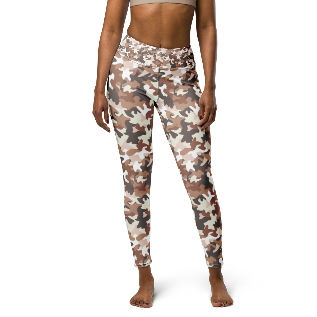 Jigg · Relaxed Elegance high-waisted yoga leggings, front view.