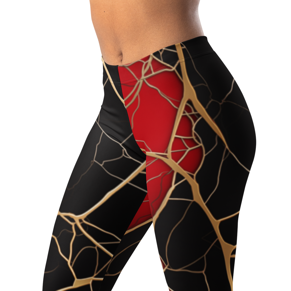 Kintsugi · Scarfhold Palette mid-rise everyday leggings, waistband and pattern detail.