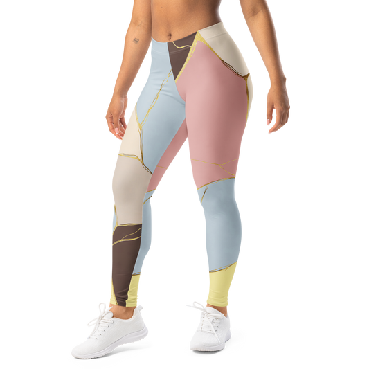 Kintsugi · Soft Current mid-rise everyday leggings, left-front view.