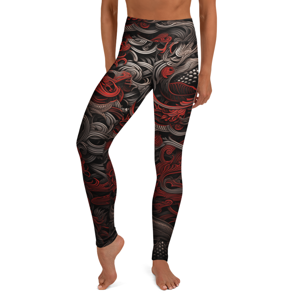 Kirin · Scarfhold Palette high-waisted yoga leggings, front view.