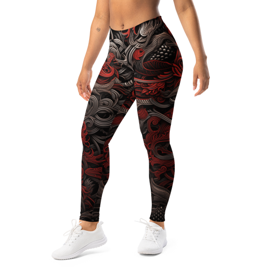 Kirin · Scarfhold Palette mid-rise everyday leggings, left-front view.