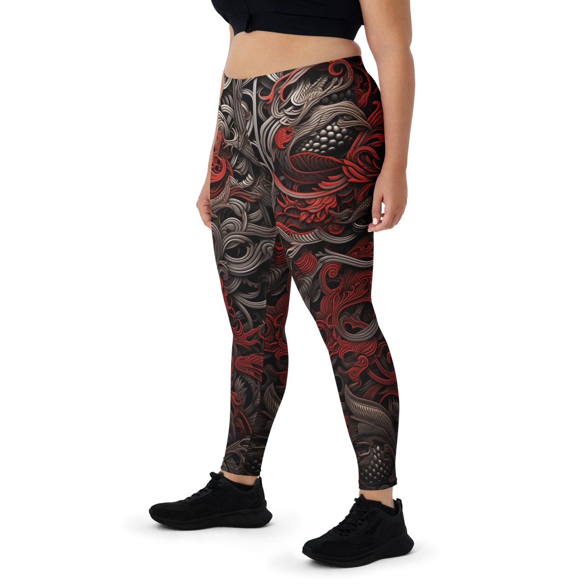 Kirin Scarfhold mid-rise comfort leggings, oversize-fit front view.