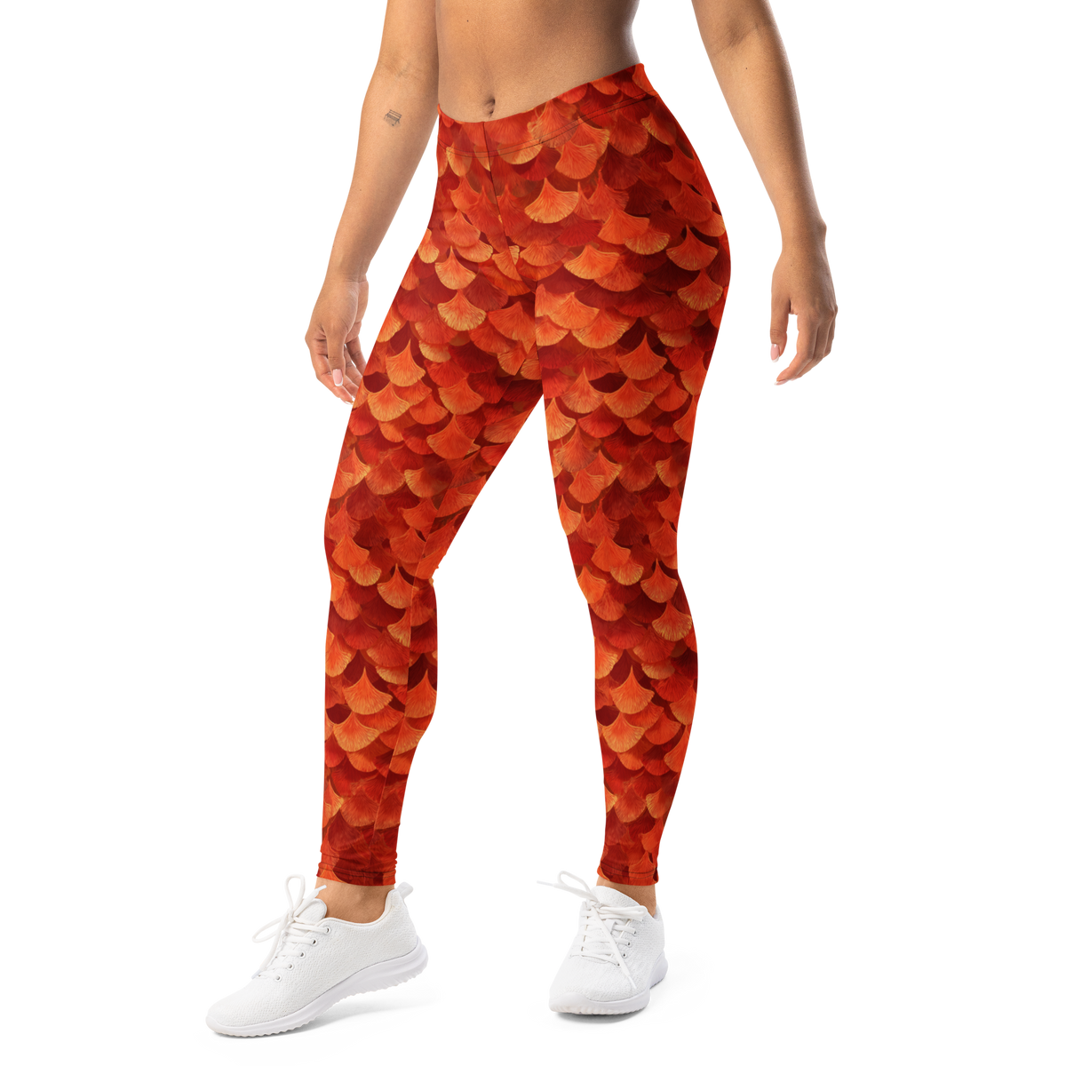 Koiscale mid-rise everyday leggings, left-front view.