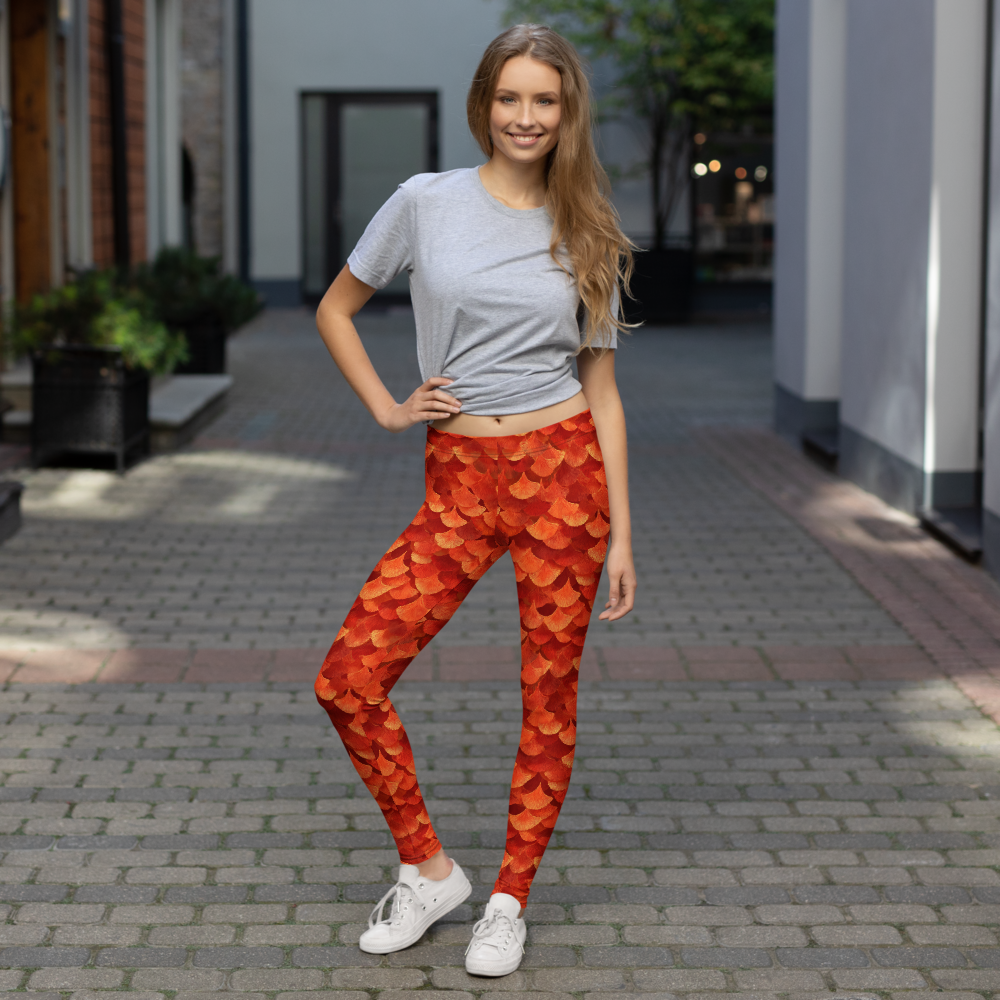 Koiscale mid-rise comfort leggings, lifestyle front view.