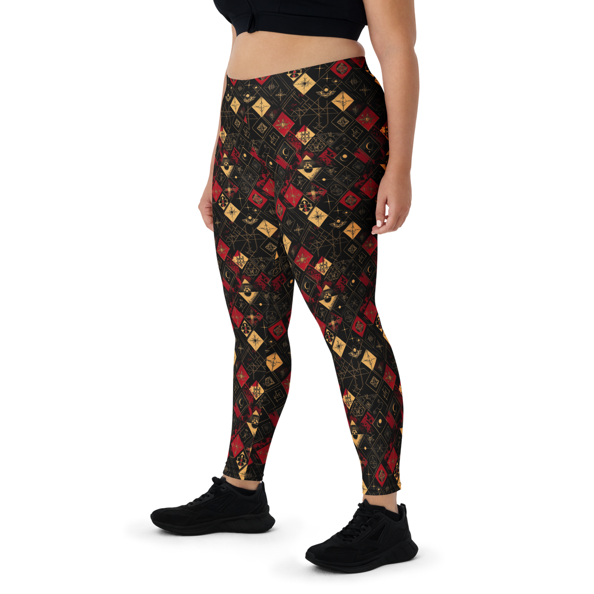Magia Scarfhold mid-rise comfort leggings, oversize-fit front view.