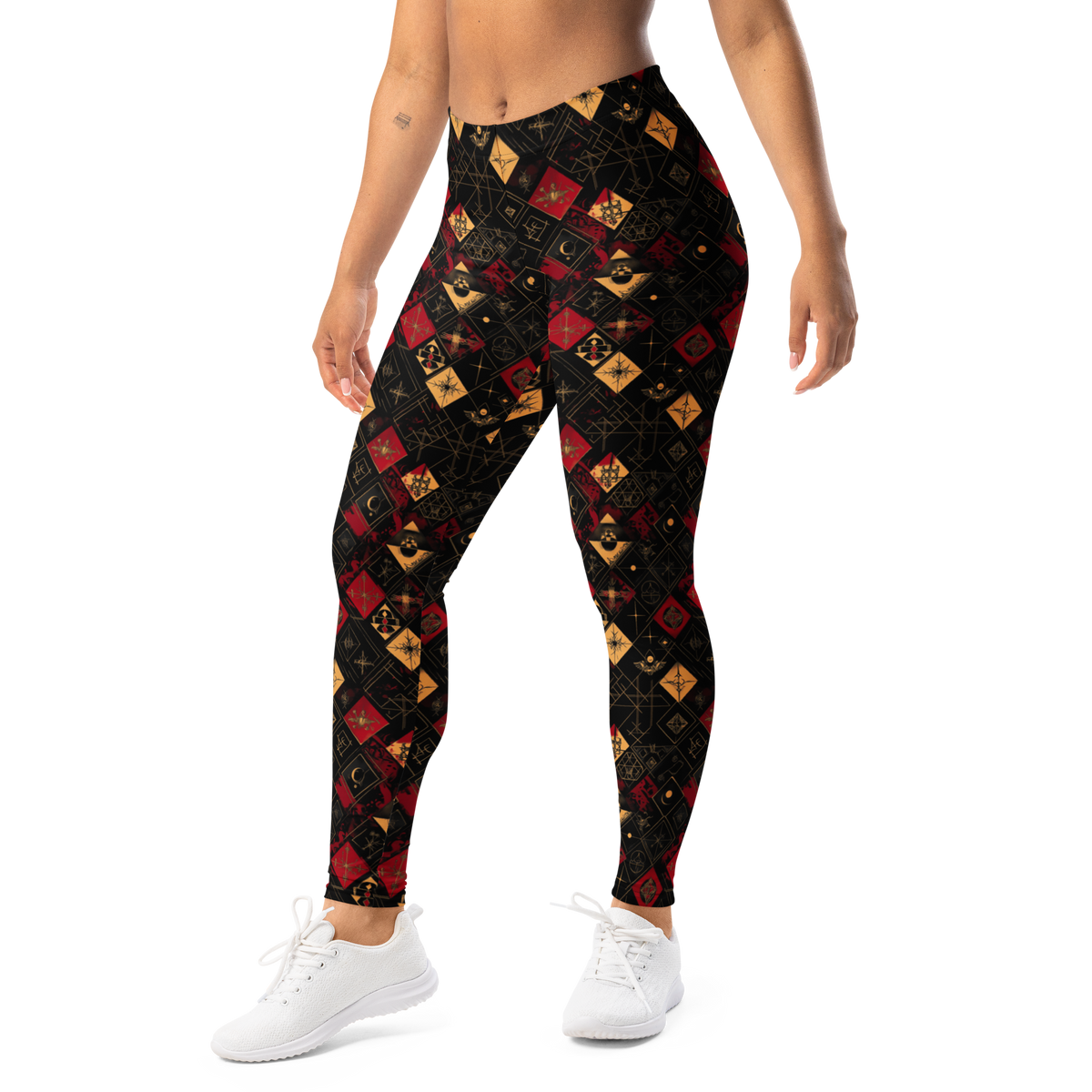 Magia · Scarfhold Palette mid-rise everyday leggings, left-front view.