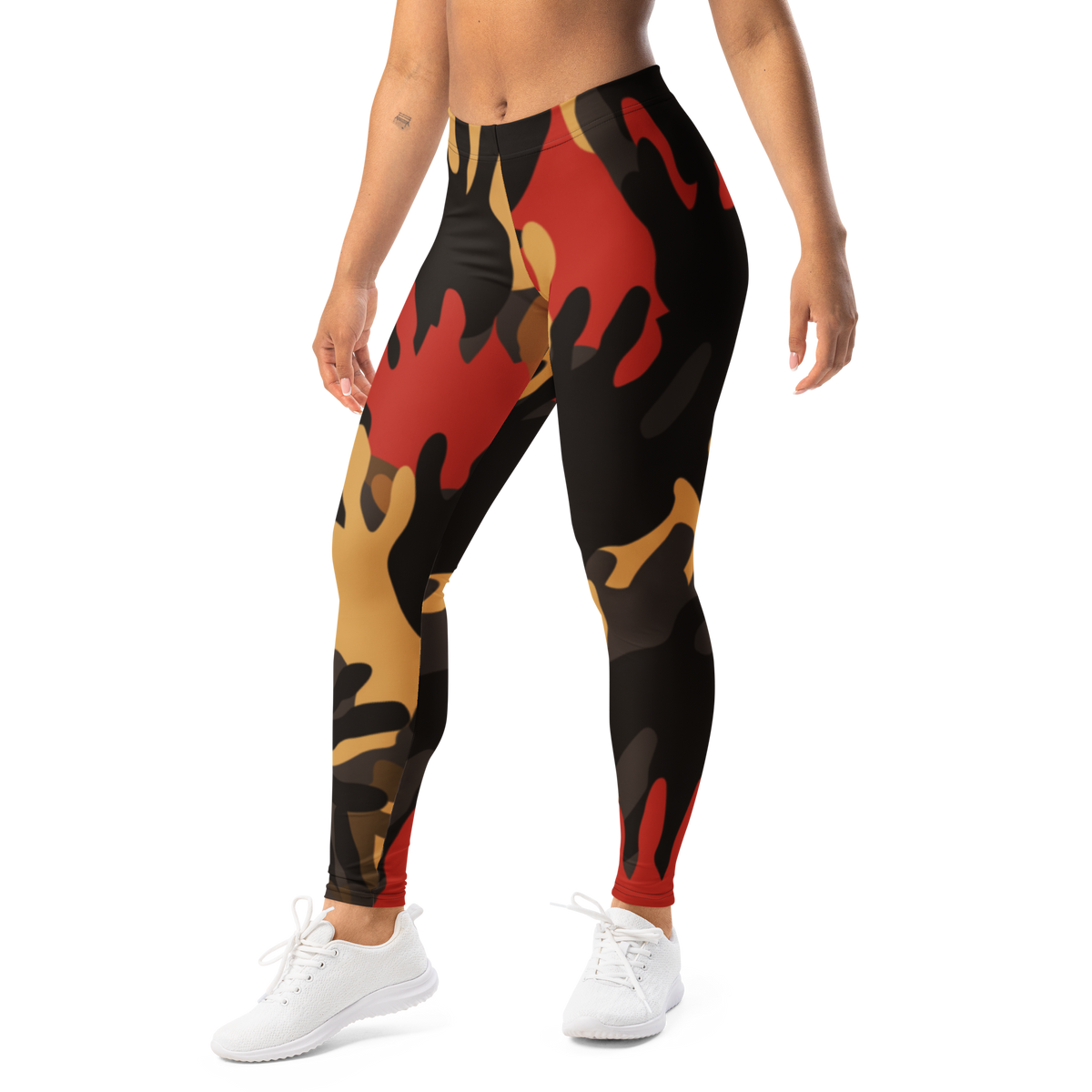 Manus · Scarfhold Palette mid-rise everyday leggings, left-front view.