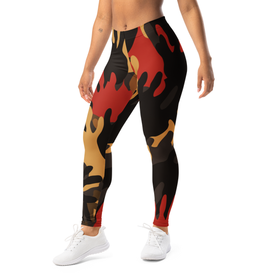 Manus · Scarfhold Palette mid-rise everyday leggings, left-front view.