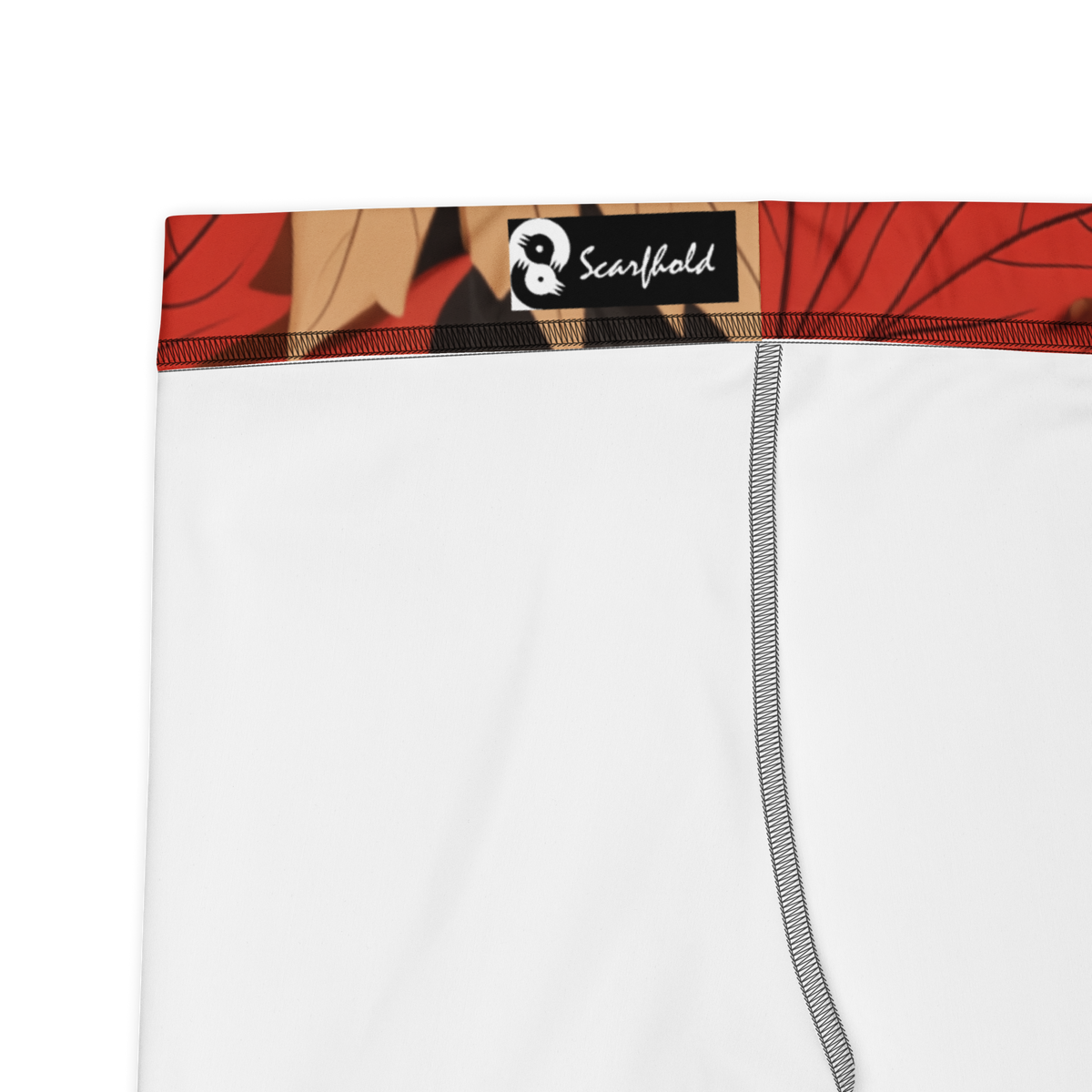 Maple Scarfhold mid-rise comfort leggings, fabric and construction details.
