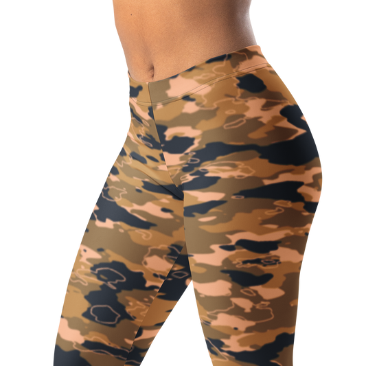 Marsho · Flavour-Full mid-rise everyday leggings, waistband and pattern detail.