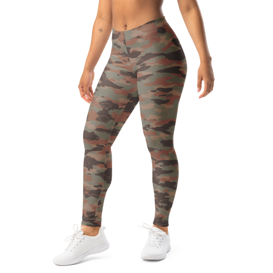 Marsho · Relaxed Elegance mid-rise everyday leggings, left-front view.