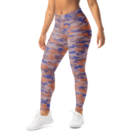 Marsho · Very Peri · 3 mid-rise everyday leggings, left-front view.