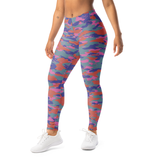 Marsho · Very Peri · 4 mid-rise everyday leggings, left-front view.