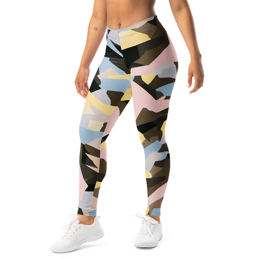 Mica · Soft Current mid-rise everyday leggings, left-front view.