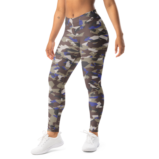 Mica · Very Peri mid-rise everyday leggings, left-front view.