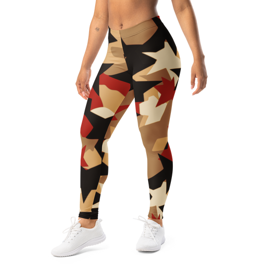 Nigma · Scarfhold Palette · 1 mid-rise everyday leggings, left-front view.