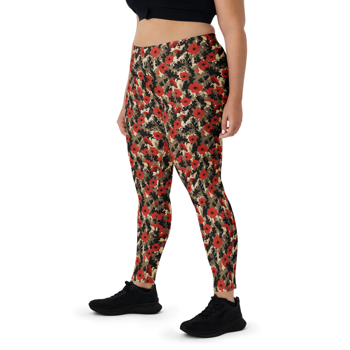 Opia Scarfhold mid-rise comfort leggings, oversize-fit front view.