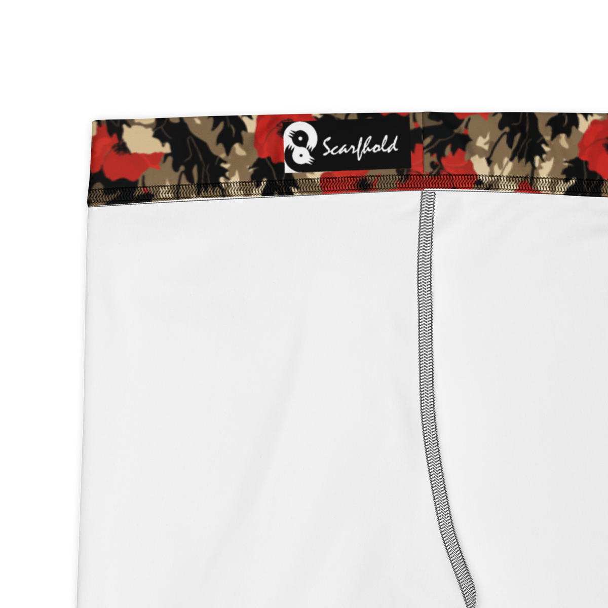 Opia Scarfhold mid-rise comfort leggings, fabric and construction details.