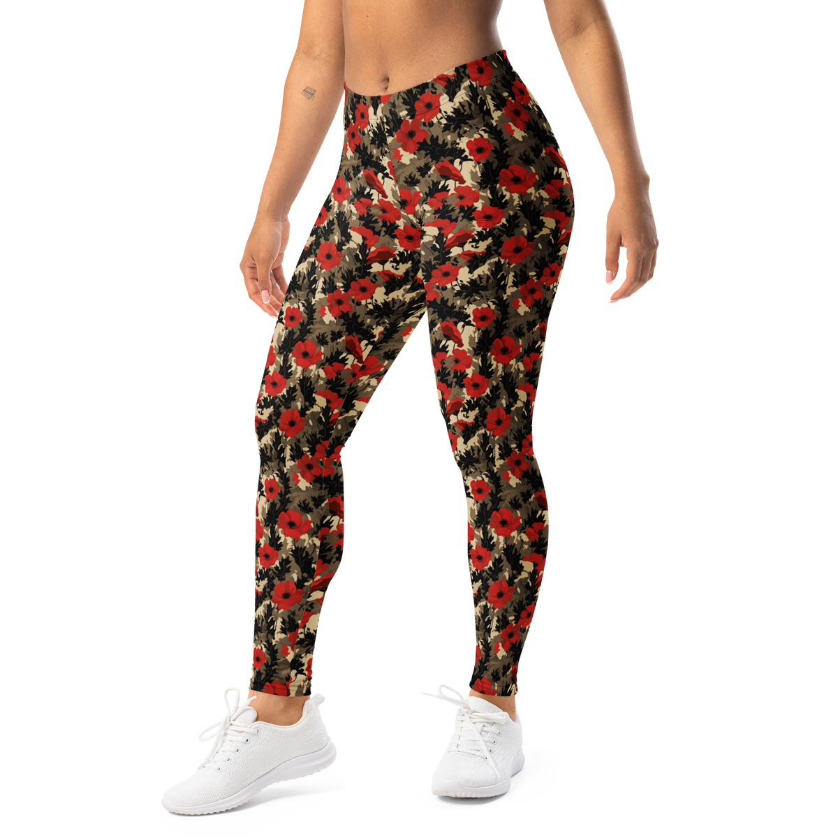 Opia · Scarfhold Palette mid-rise everyday leggings, left-front view.