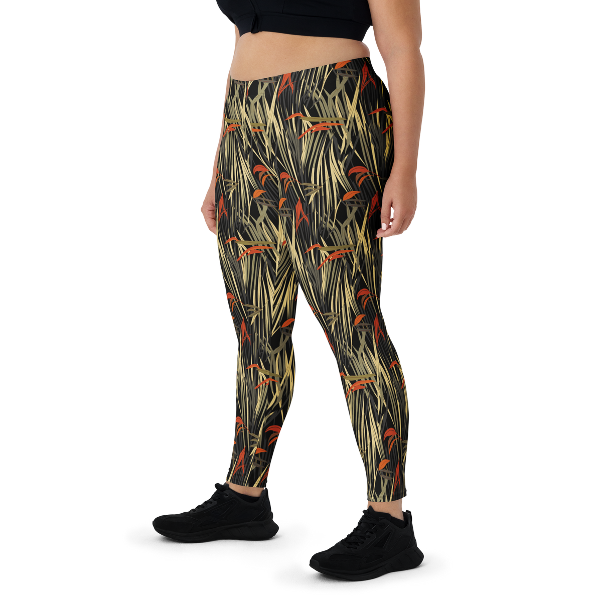 Pampa Scarfhold mid-rise comfort leggings, oversize-fit front view.