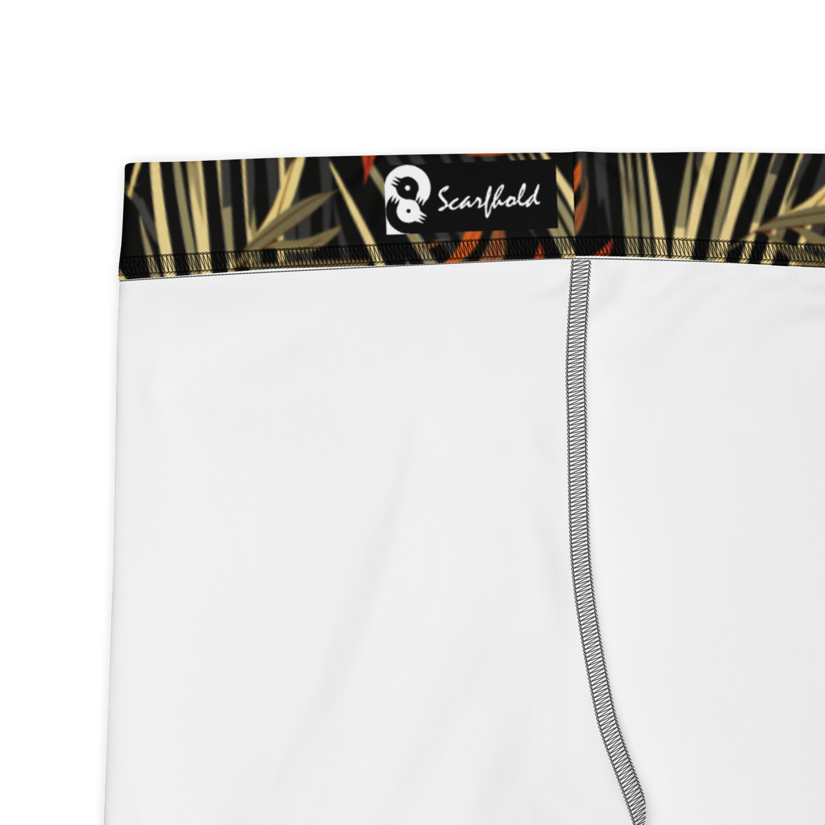 Pampa Scarfhold mid-rise comfort leggings, fabric and construction details.