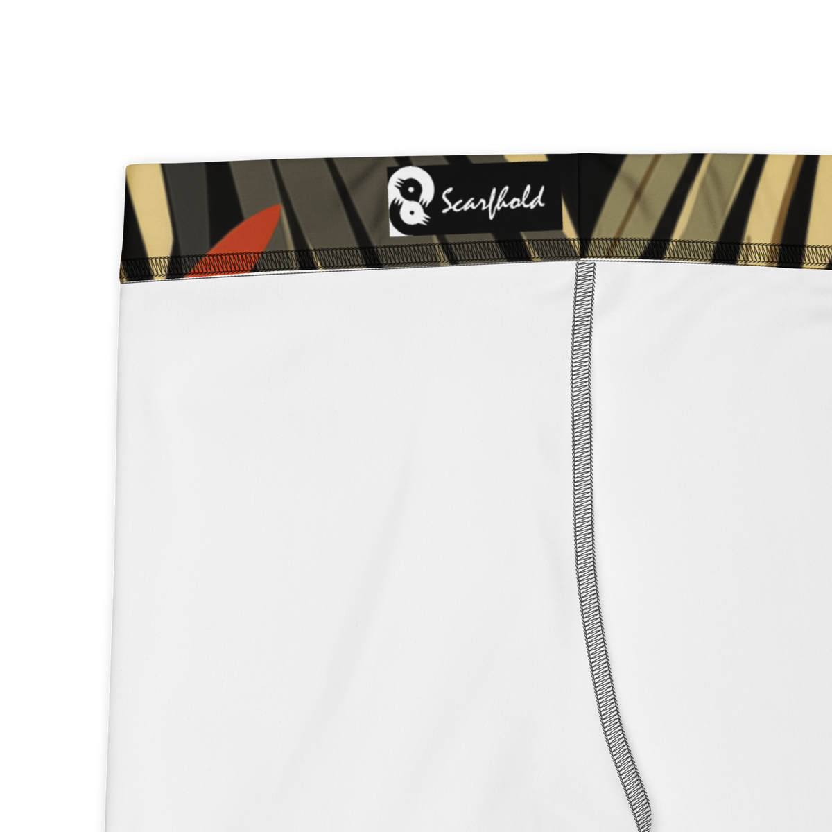 Pampa Scarfhold Large-Scale mid-rise comfort leggings, fabric and construction details.