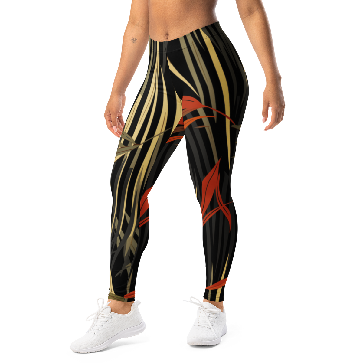 Pampa · Scarfhold Palette mid-rise everyday leggings, left-front view.