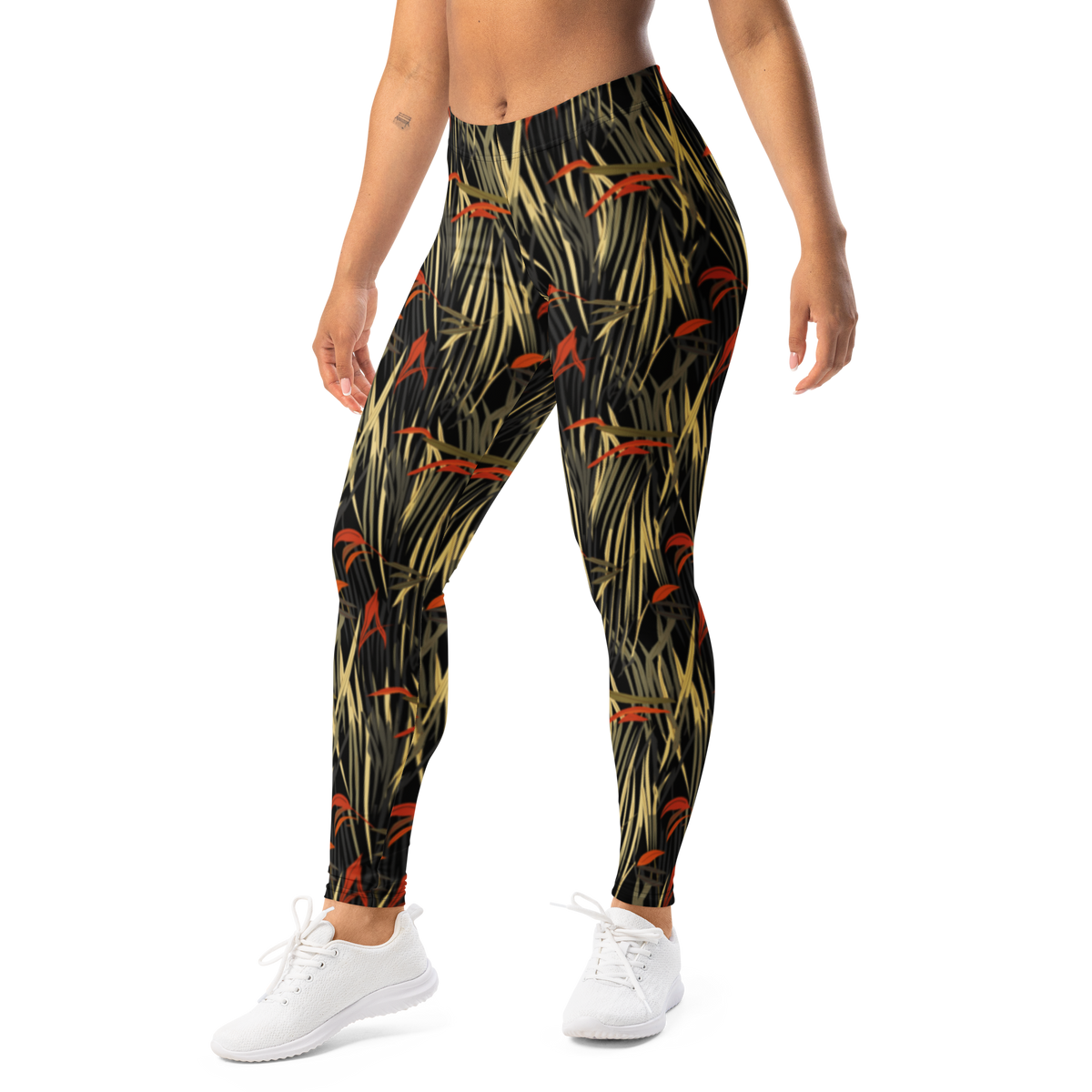 Pampa · Scarfhold Palette mid-rise everyday leggings, left-front view.
