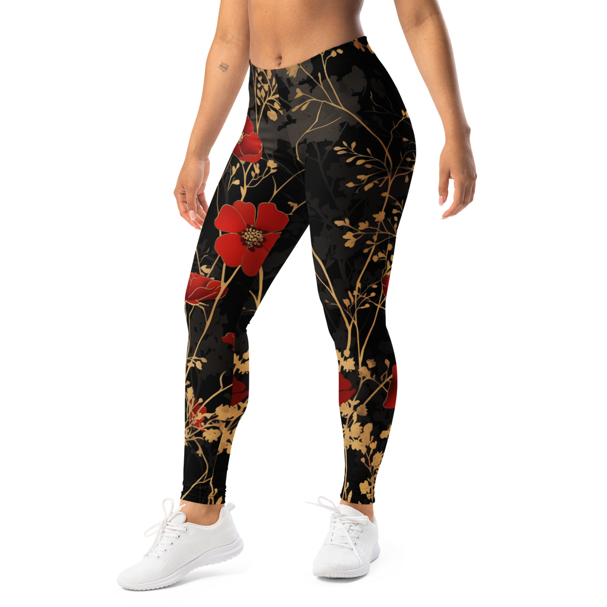 Petal · Scarfhold Palette mid-rise everyday leggings, left-front view.