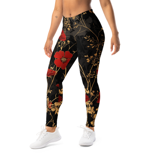 Petal · Scarfhold Palette mid-rise everyday leggings, left-front view.