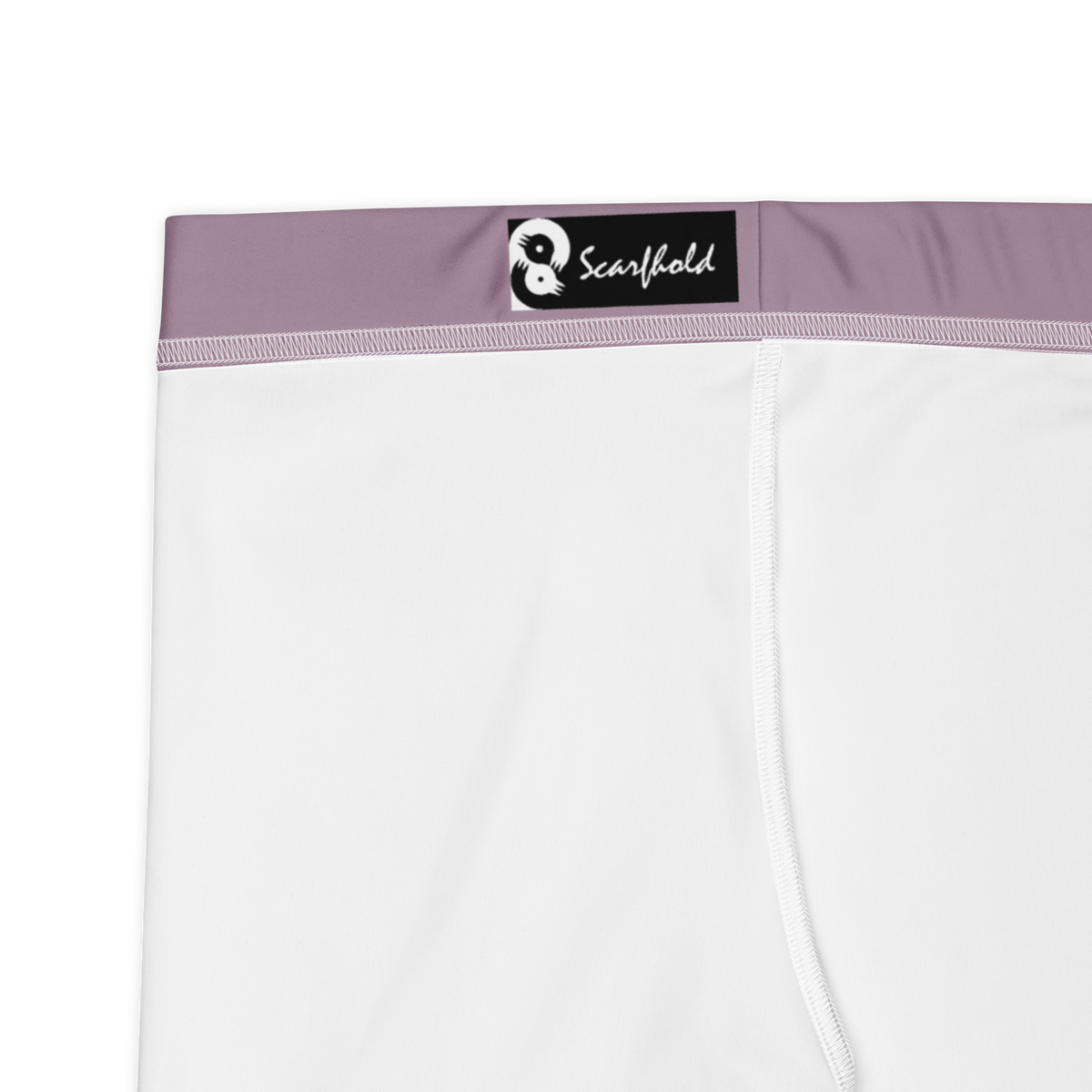Plain Burnished Lilac mid-rise comfort leggings, fabric and construction details.