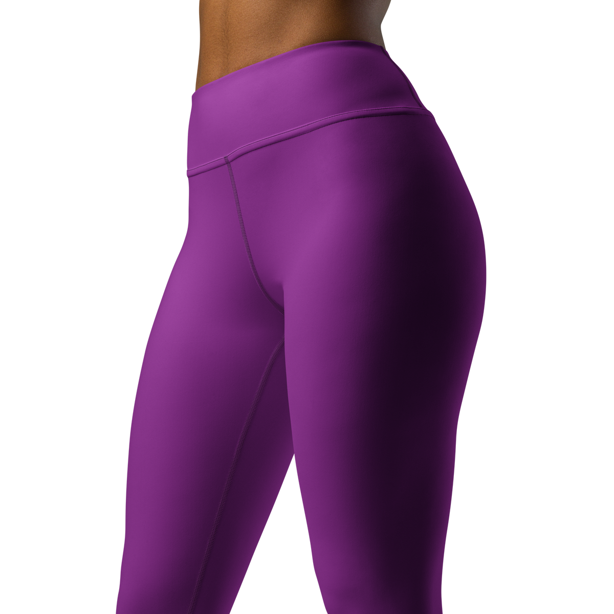 Plain Dahlia high-waisted yoga leggings, close pattern view.