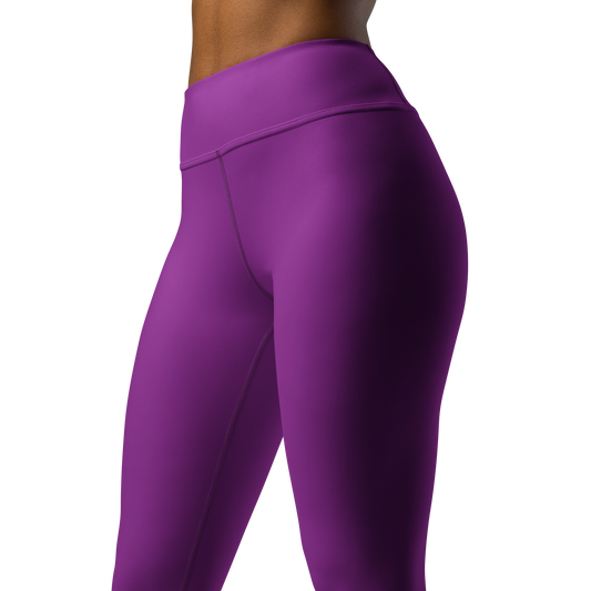 Plain Dahlia high-waisted yoga leggings, close pattern view.