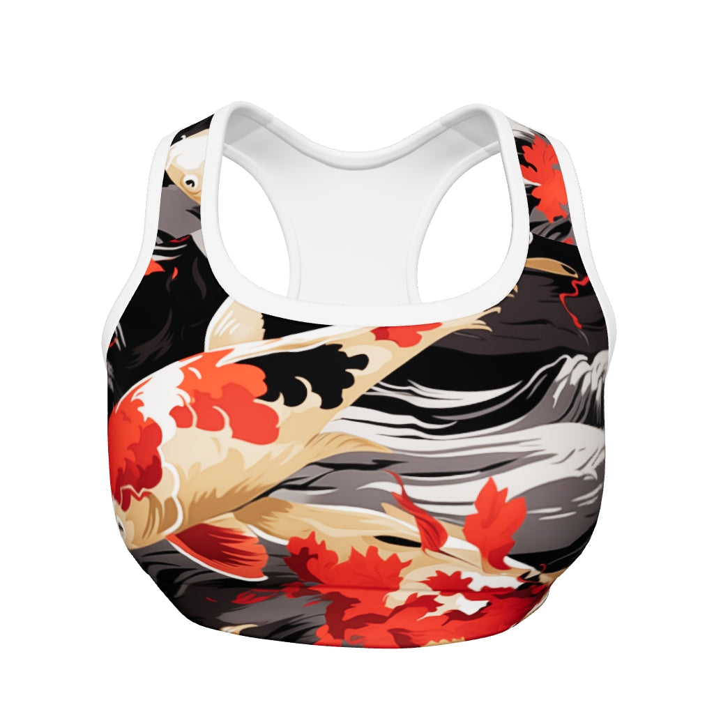 KOI SCARFHOLD #A1 PADDED SPORTS BRA