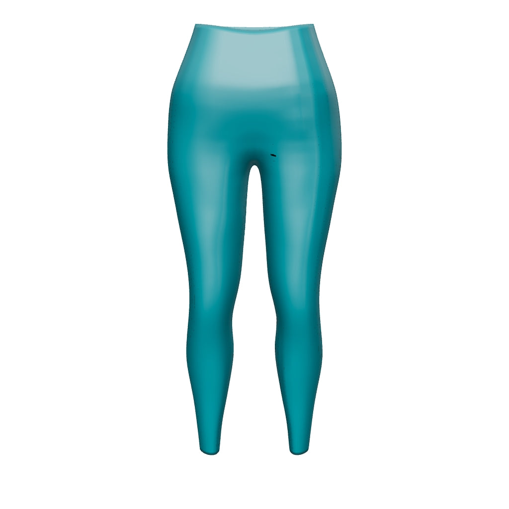 PLAIN HARBOUR BLUE #A1 YOGA LEGGING