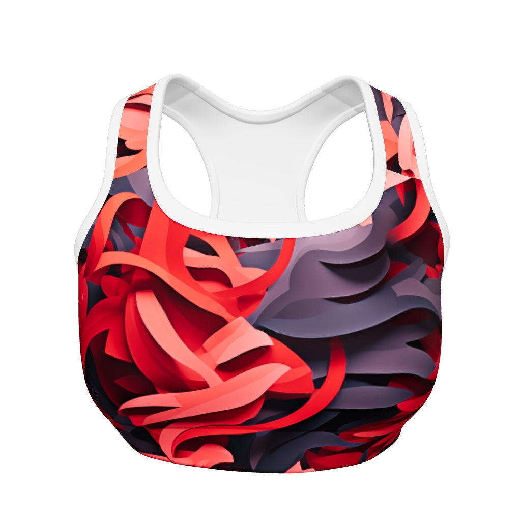 UMBRA RED #A1 SPORTS BRA