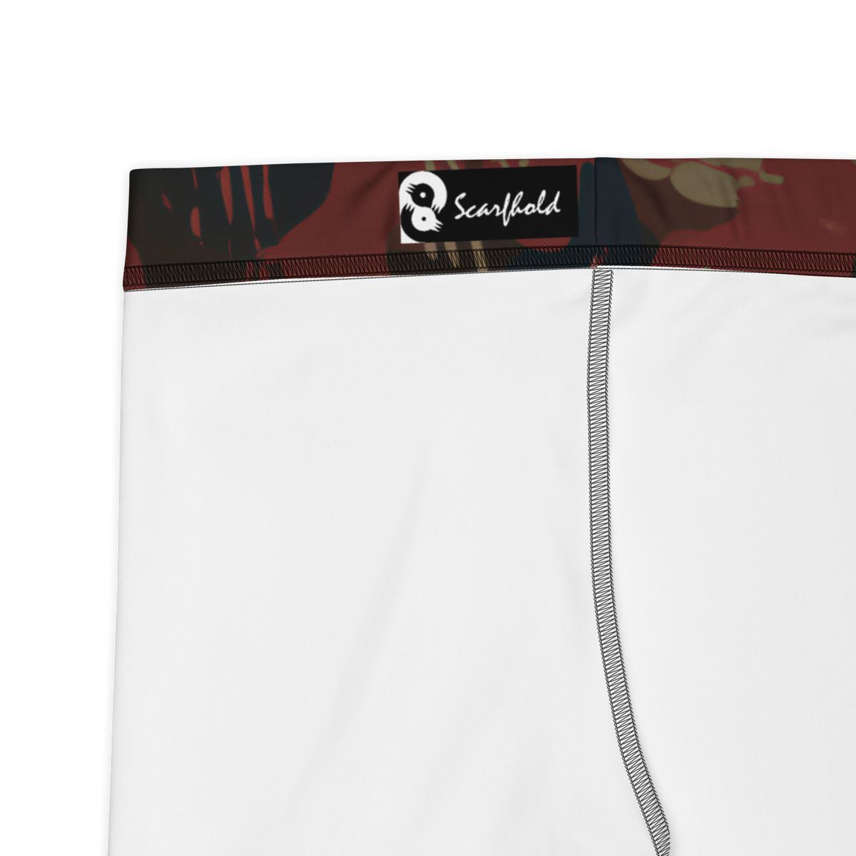 Savannah Broadbrush Emberwood mid-rise comfort leggings, fabric and construction details.
