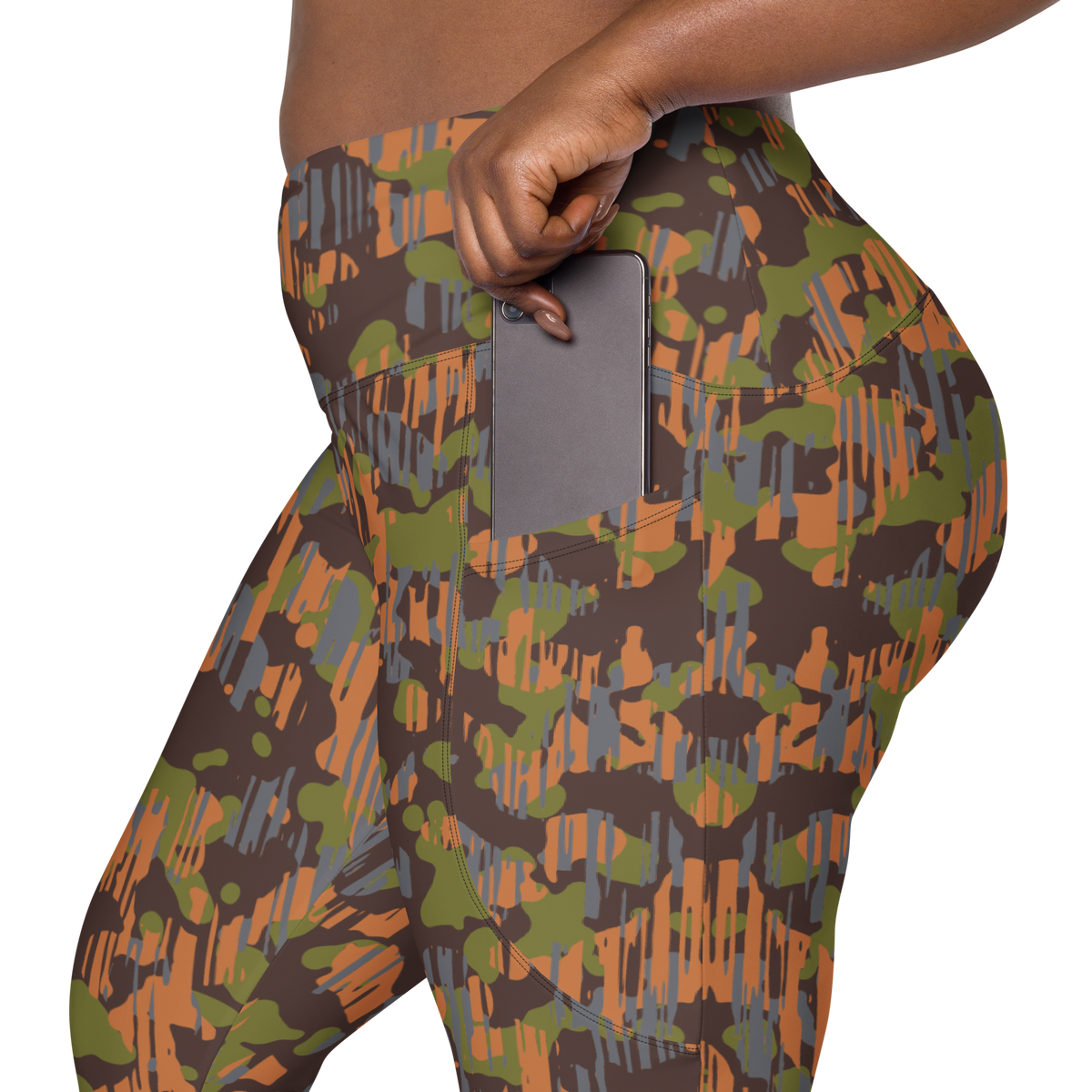Savannah Fall 5 high-waisted pocket leggings, rear pocket detail.