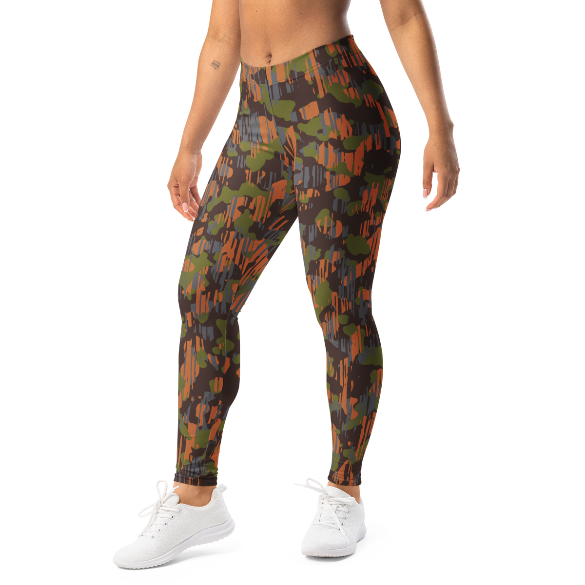 Savannah Fall 5 mid-rise comfort leggings, left-front view.