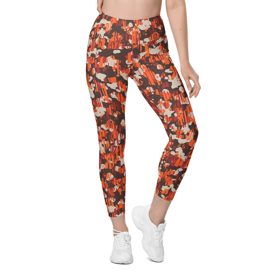 Savannah Fall 7 high-waisted pocket leggings, front view.