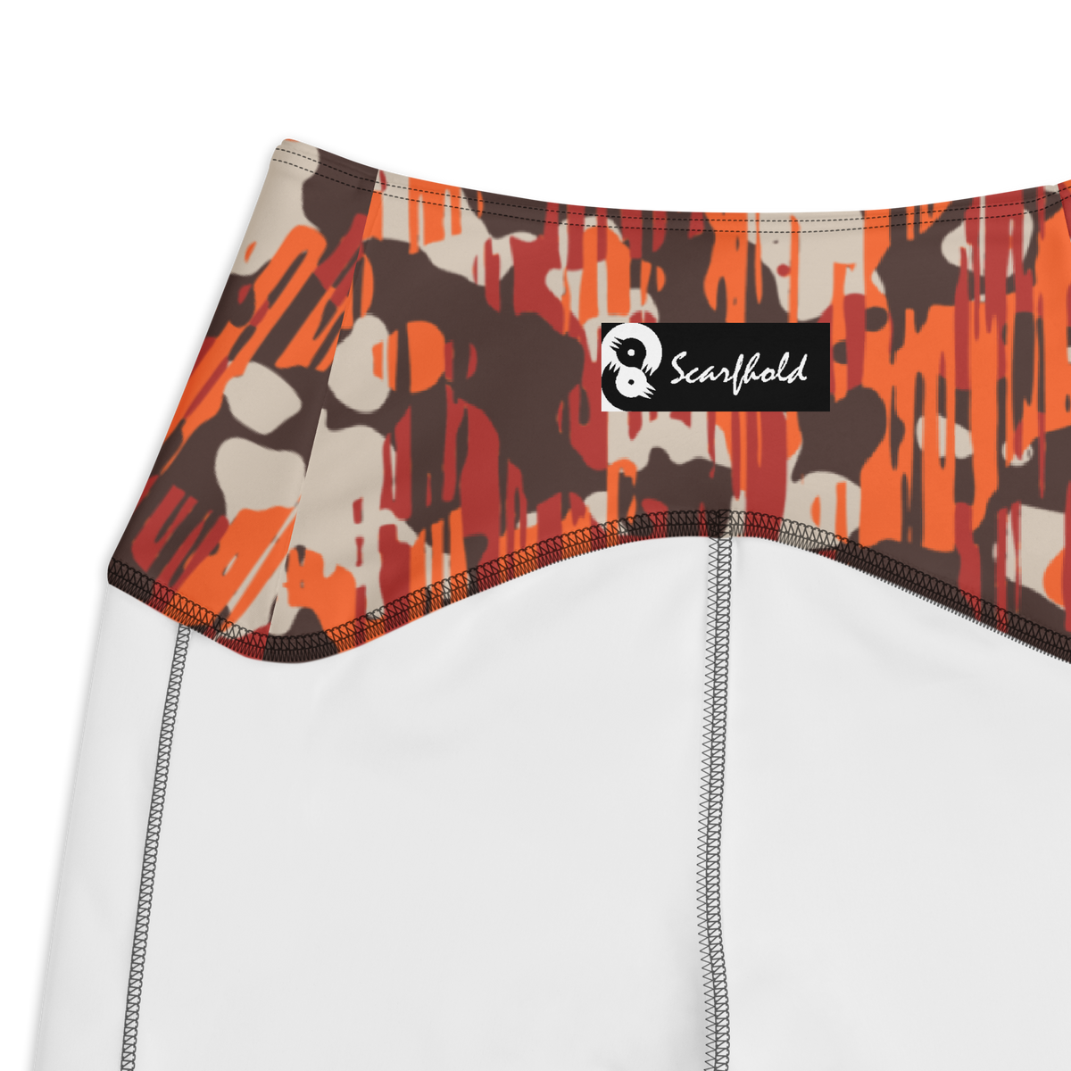 Savannah Fall 7 high-waisted pocket leggings, inside-label and construction detail.