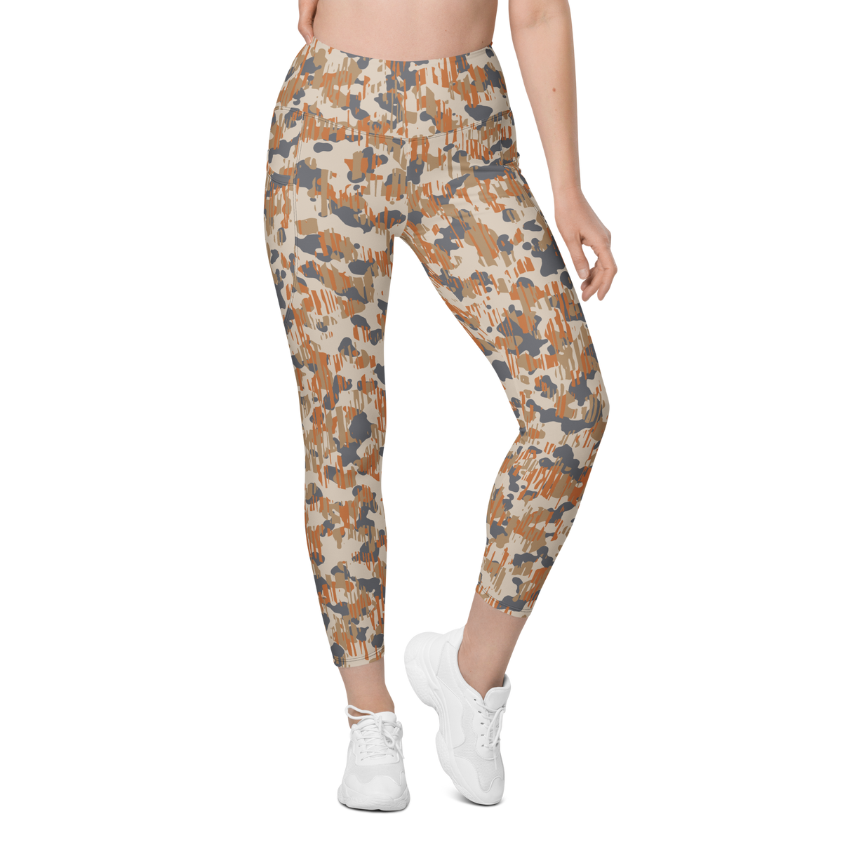Savannah Fall 8 high-waisted pocket leggings, front view.