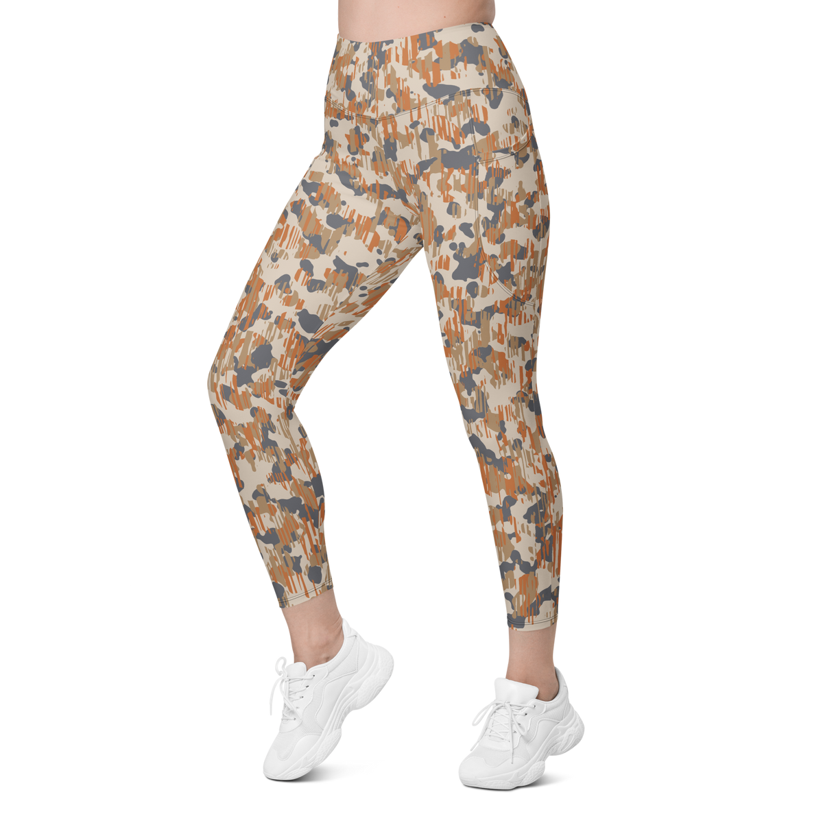 Savannah Fall 8 high-waisted pocket leggings, left-front view.