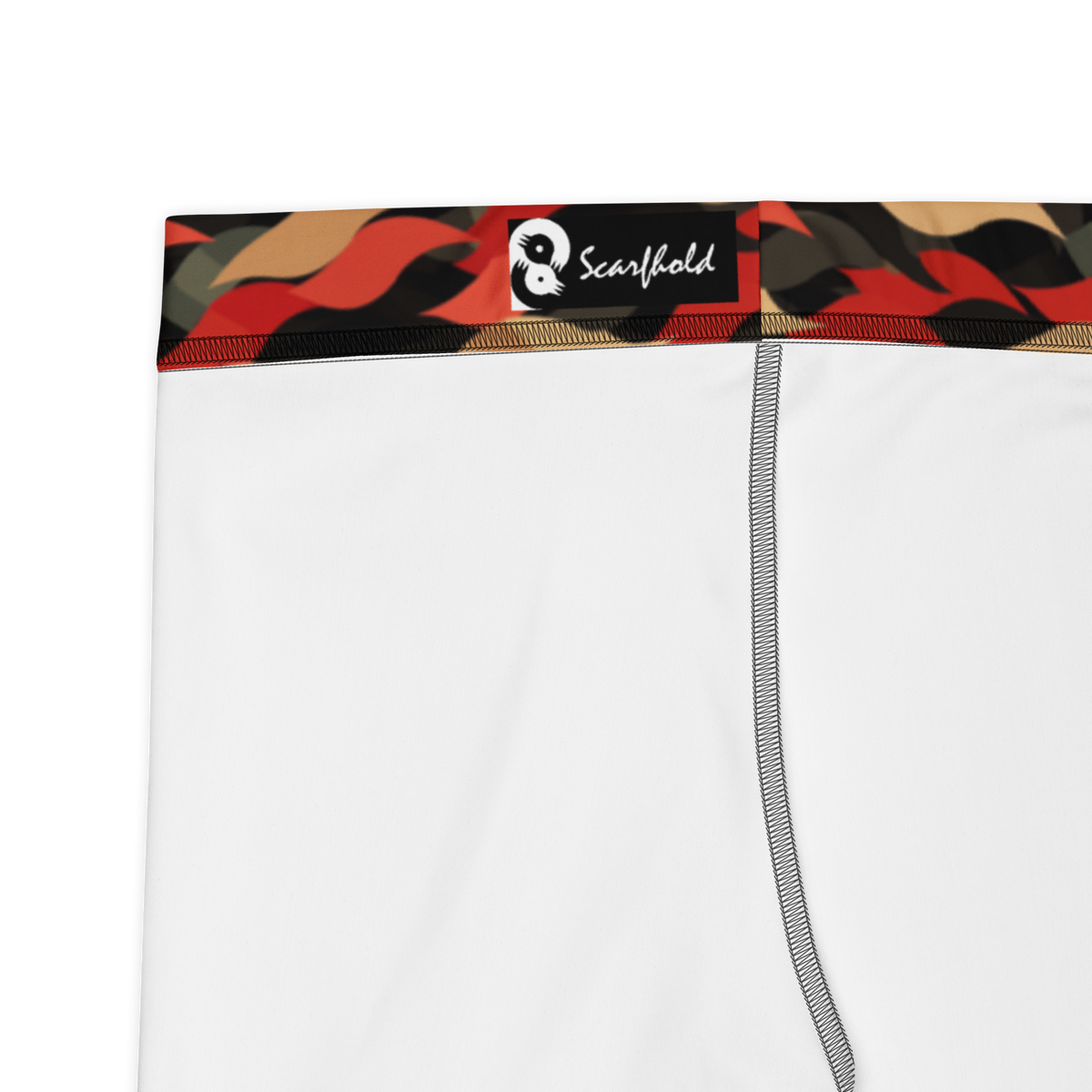 Scale Scarfhold 1 Large-Scale mid-rise comfort leggings, fabric and construction details.