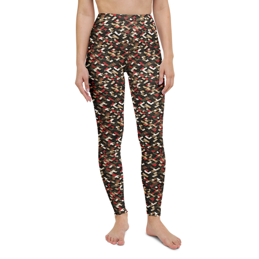 Scale · Scarfhold Palette · 1 high-waisted yoga leggings, straight front view, barefoot.
