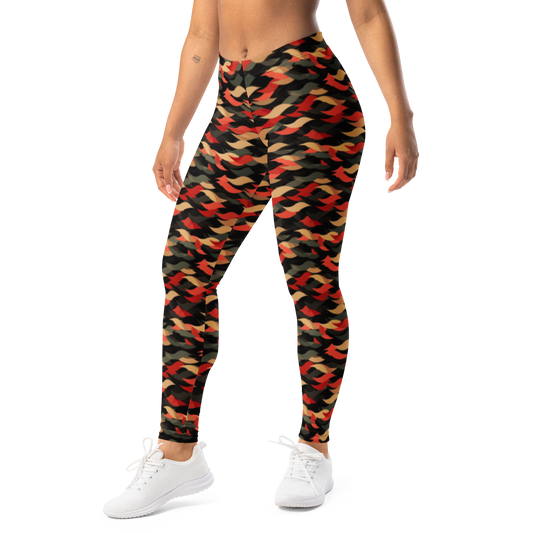 Scale · Scarfhold Palette · 1 mid-rise everyday leggings, left-front view.