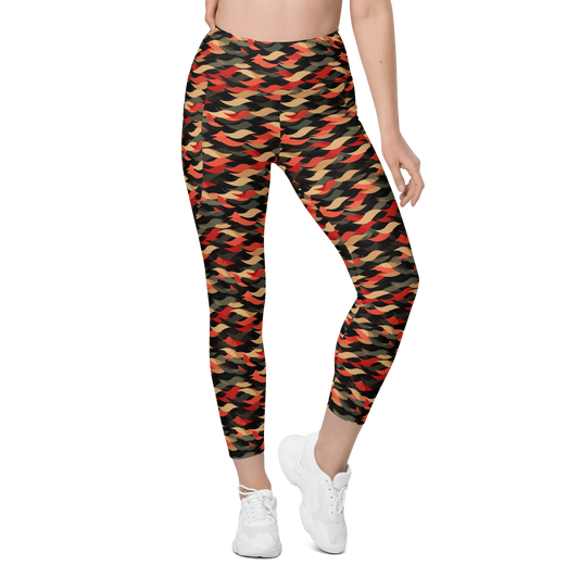 Scale · Scarfhold Palette · 2 high-waisted pocket leggings, front view.