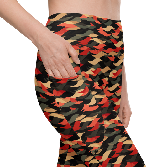 Scale · Scarfhold Palette · 2 high-waisted pocket leggings, pocket detail.