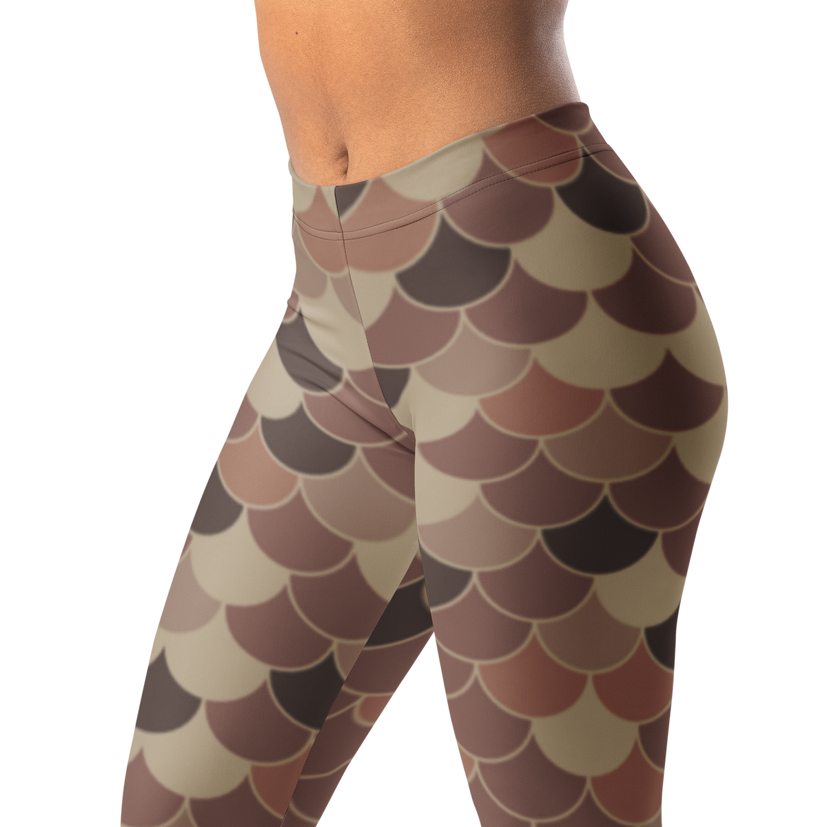 Scallop · Relaxed Elegance mid-rise everyday leggings, waistband and pattern detail.